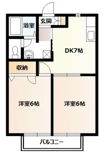 メゾンヒルズ【1階】の間取り