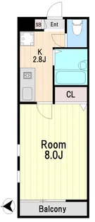 ウエストメゾン【1階】の間取り