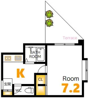 リバー大手町【4階】の間取り