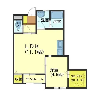 ラディーチェ A棟【1階】の間取り