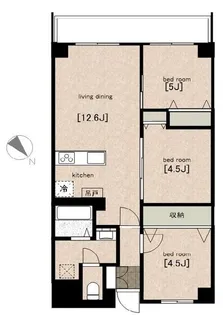 ヴェルデ久我山【3階】の間取り
