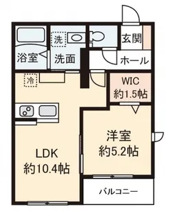 リバティヒルズ【1階】の間取り