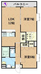 サニーテラスナカイ【3階】の間取り
