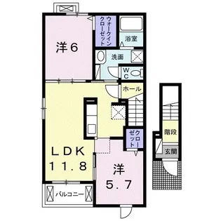 セレーノ【2階】の間取り