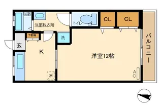 長野コーポA【2階】の間取り