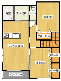 メゾン須子町【2階】の間取り