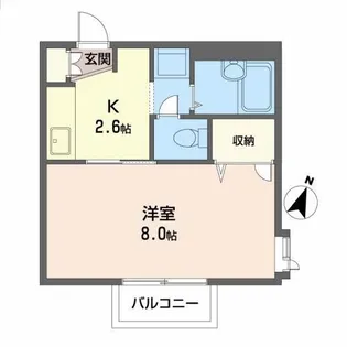 アーバンハイツ西中田【2階】の間取り
