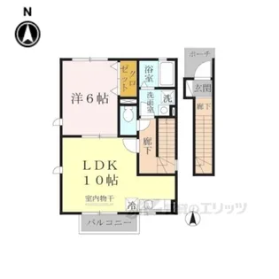 アトリオ・フランD棟【2階】の間取り