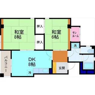 ビスタ旭町【3階】の間取り