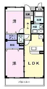 エスポワールN【1階】の間取り
