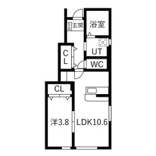 Soleil&Sable【1階】の間取り