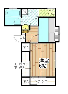 コーポ扇III【1階】の間取り