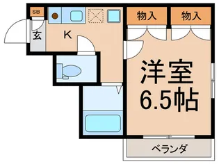 サンパレス世田谷【1階】の間取り