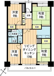 入船東エステート【9階】の間取り