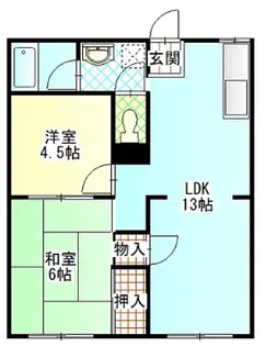 フォーブル酒匂D【1階】の間取り
