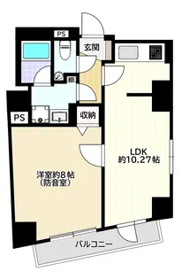 白山レジデンス【8階】の間取り