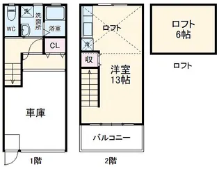 private garage 鴨江の間取り
