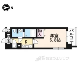 アクアプレイス京都聖護院【3階】の間取り