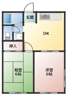 エクセル中溝A棟【1階】の間取り