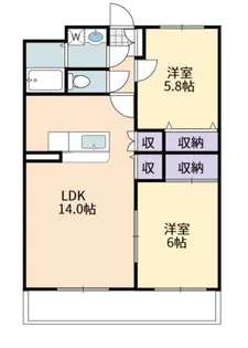 レクエルド【2階】の間取り