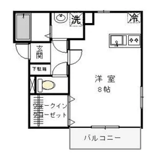 リベラルコート【1階】の間取り