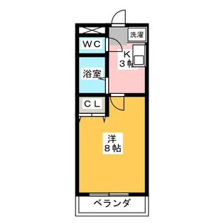 英和マンション大蒲【2階】の間取り