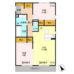 ファイン ビュー【1階】の間取り