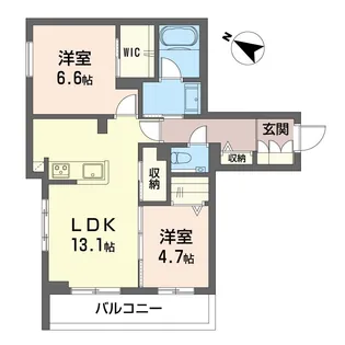 ロゼ アーブル【1階】の間取り