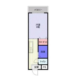 ハイツ竹【3階】の間取り