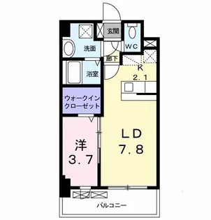 エクセルシオール【3階】の間取り