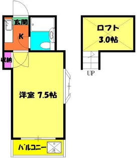 ヴィラ・ウィスタリア【2階】の間取り