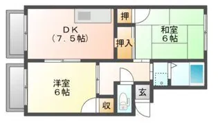 サンライフ湊【2階】の間取り