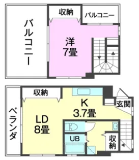 オアシスISA(O)【4階】の間取り