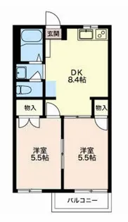 ピースフル上松【2階】の間取り