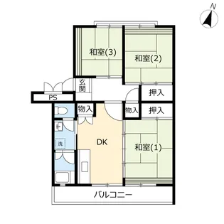UR鳶尾【2階】の間取り