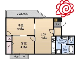 メゾンスワ【3階】の間取り