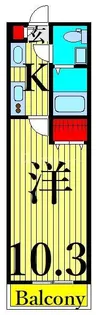 XEBEC日暮里【9階】の間取り