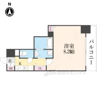 KDXレジデンス西大路【5階】の間取り