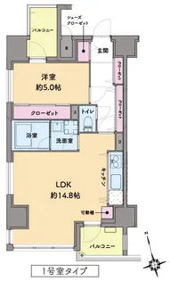 ファーストシーン船堀セオリー【8階】の間取り