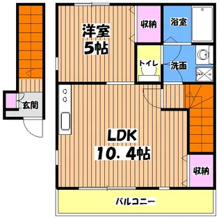 Ruhe A【2階】の間取り