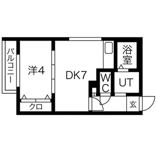 ラフィーネN20WEST【4階】の間取り