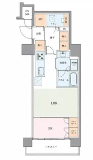 オープンレジデンシア高田馬場【11階】の間取り