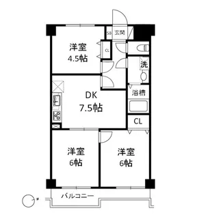 リリーディア東武練馬【2階】の間取り