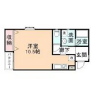 オーベルジュ駅南4丁目【2階】の間取り