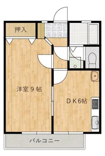 カーサベルデ阿品【1階】の間取り