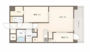 【新築】ザセンスレジデンス甲南山手【2階】の間取り