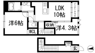 ラ・グランディール【2階】の間取り