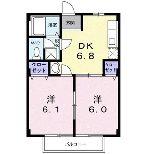 ハイムアレイ【1階】の間取り
