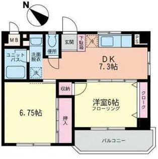 コーラルハイム小机【2階】の間取り