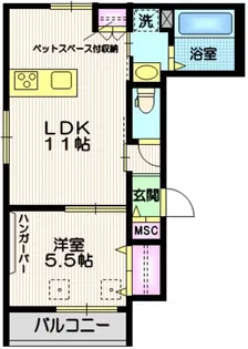 メゾンせせらぎ【3階】の間取り